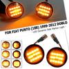 2Pcs Dynamic LED Turn Signal Side Marker Light Repeater Lamp For Fiat Punto 188 1999-2012 Doblo 2001-2005