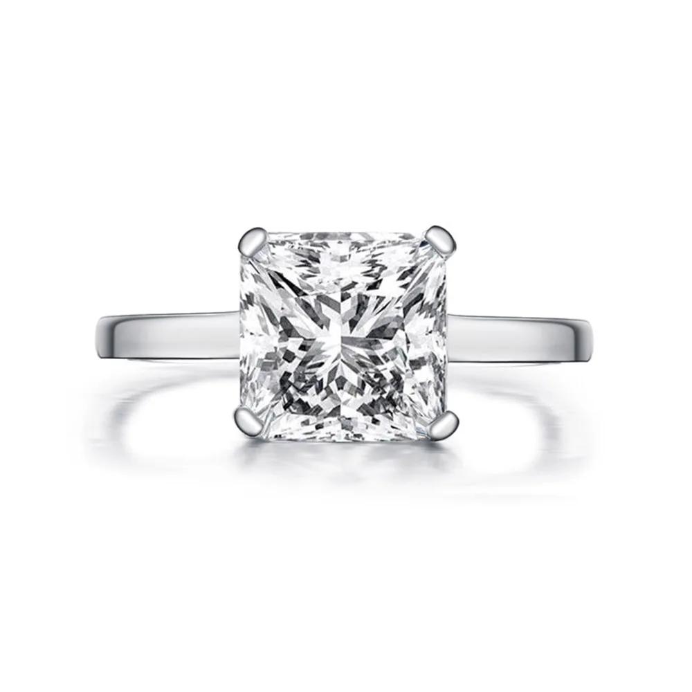 Cbtb New Silver 925 Women Passed Test Moissanite Rings D Color VVS Clarity Timeless Feminine Luxury Jewelry