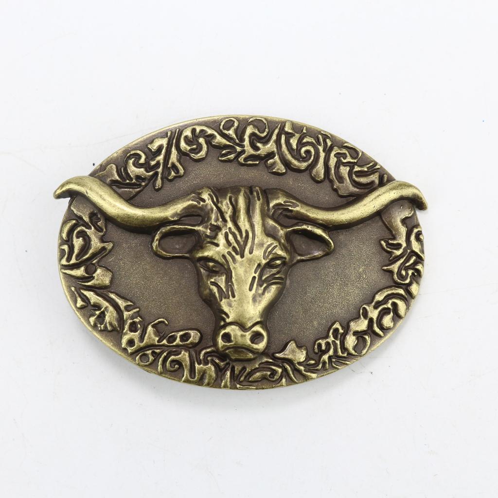 Zinc Western Denim Belt Buckle Bull Head Fishing Eagle Pistol Retro Belt Buckle Head