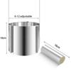 Stainless Steel Telescopic Mousse Ring Mold Anti-rust Adjustable and 1 Roll Thickened Cake Edge Transparent Cake Collar