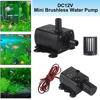 Pompa per acqua sommergibile mini brushless durevole impermeabile 280L/H sollevamento 300cm DC12V 5W fontana acquario circolazione ultra-silenziosa