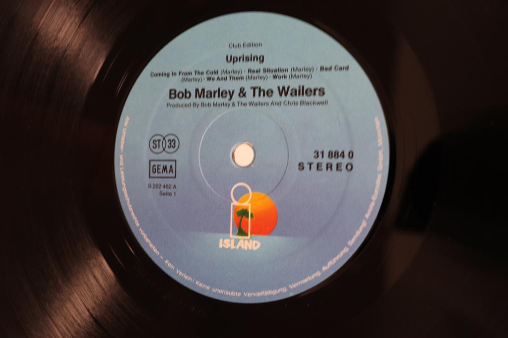 LP Record BOB MARLEY & THE WAILERS - Uprising 318840 ISLAND RECORDS 1980 Germany Reggae, Ska & Dub Used