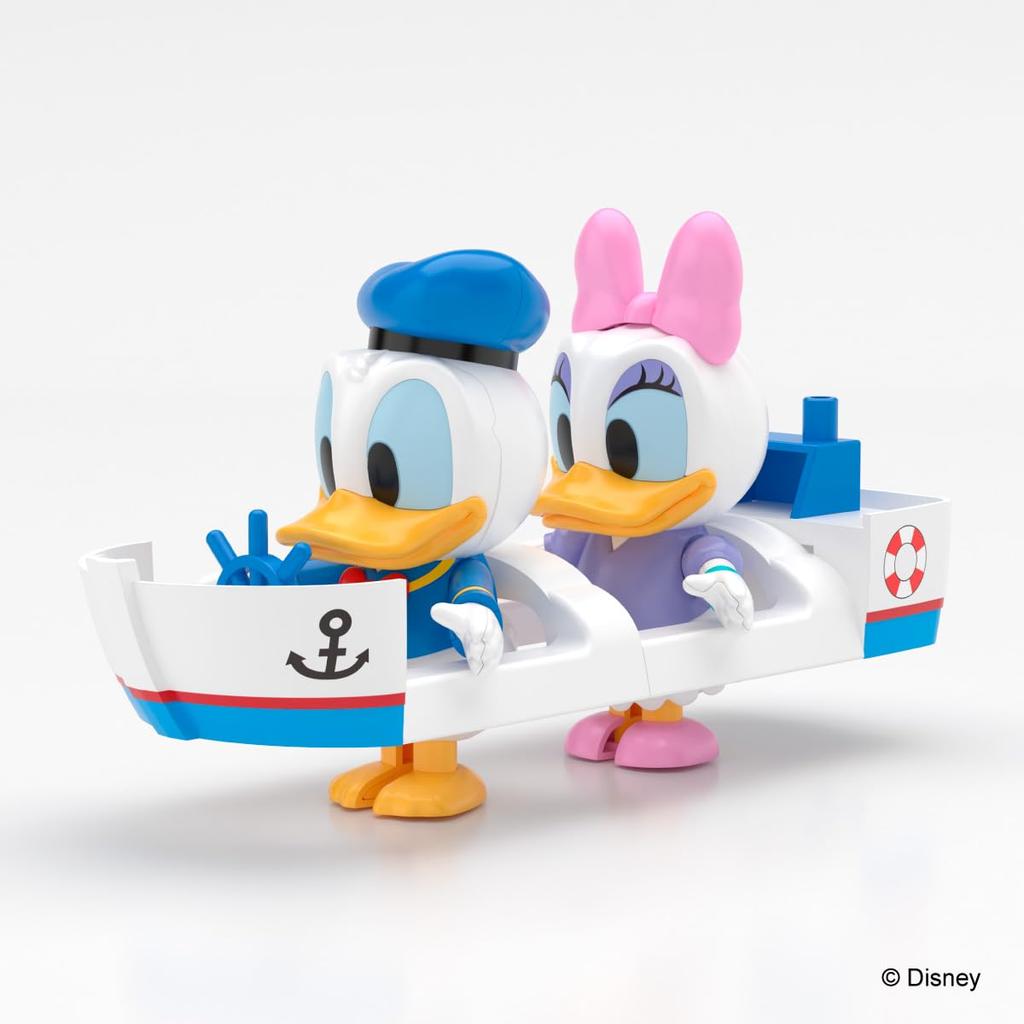 Aoshima Bunka Kyozai Rakupla Tocotoko Disney Figur Donald Daisy Plastikmodell Nr.. DP-09 & Vorlackiert