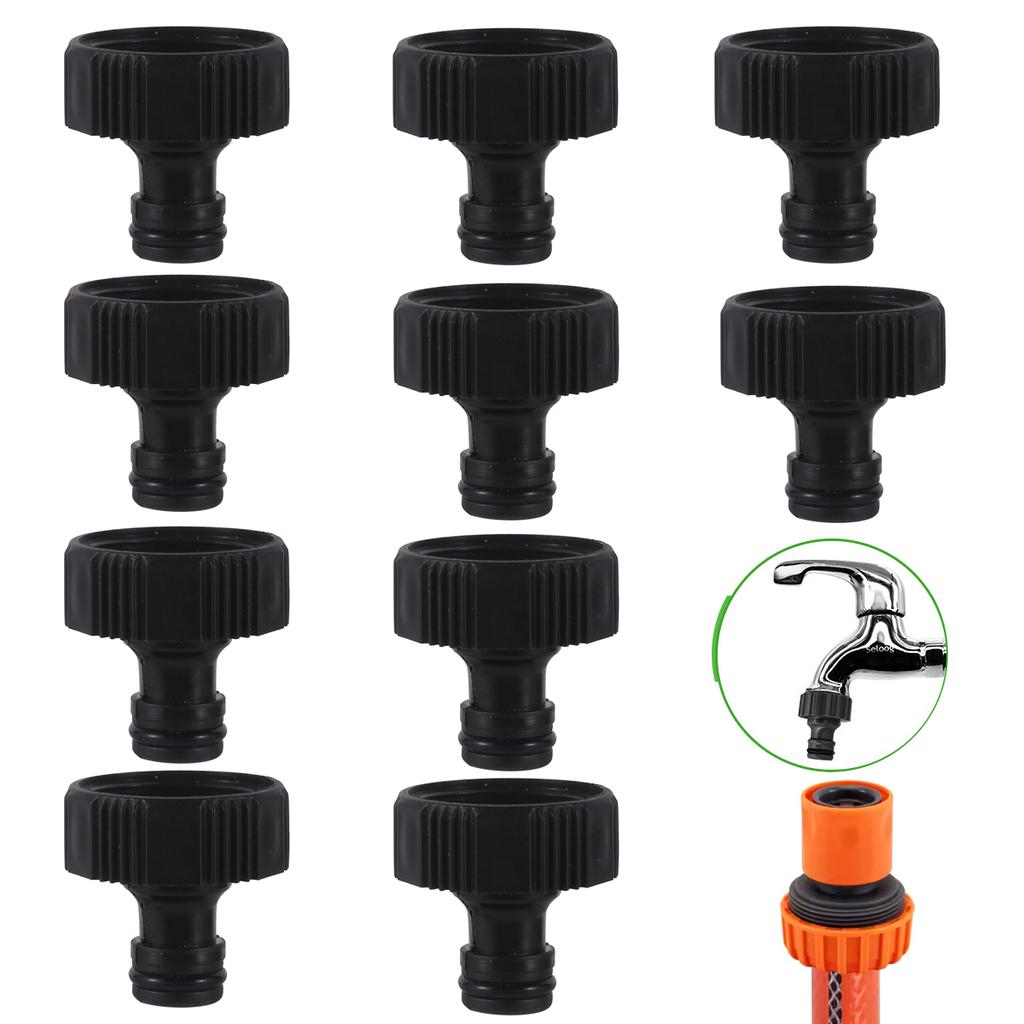 1" Female Thread Tap Connector 30mm Internal Thread To 16mm Nipple Joint Garden Irrigation Water Gun Connection Fittings 10Pcs