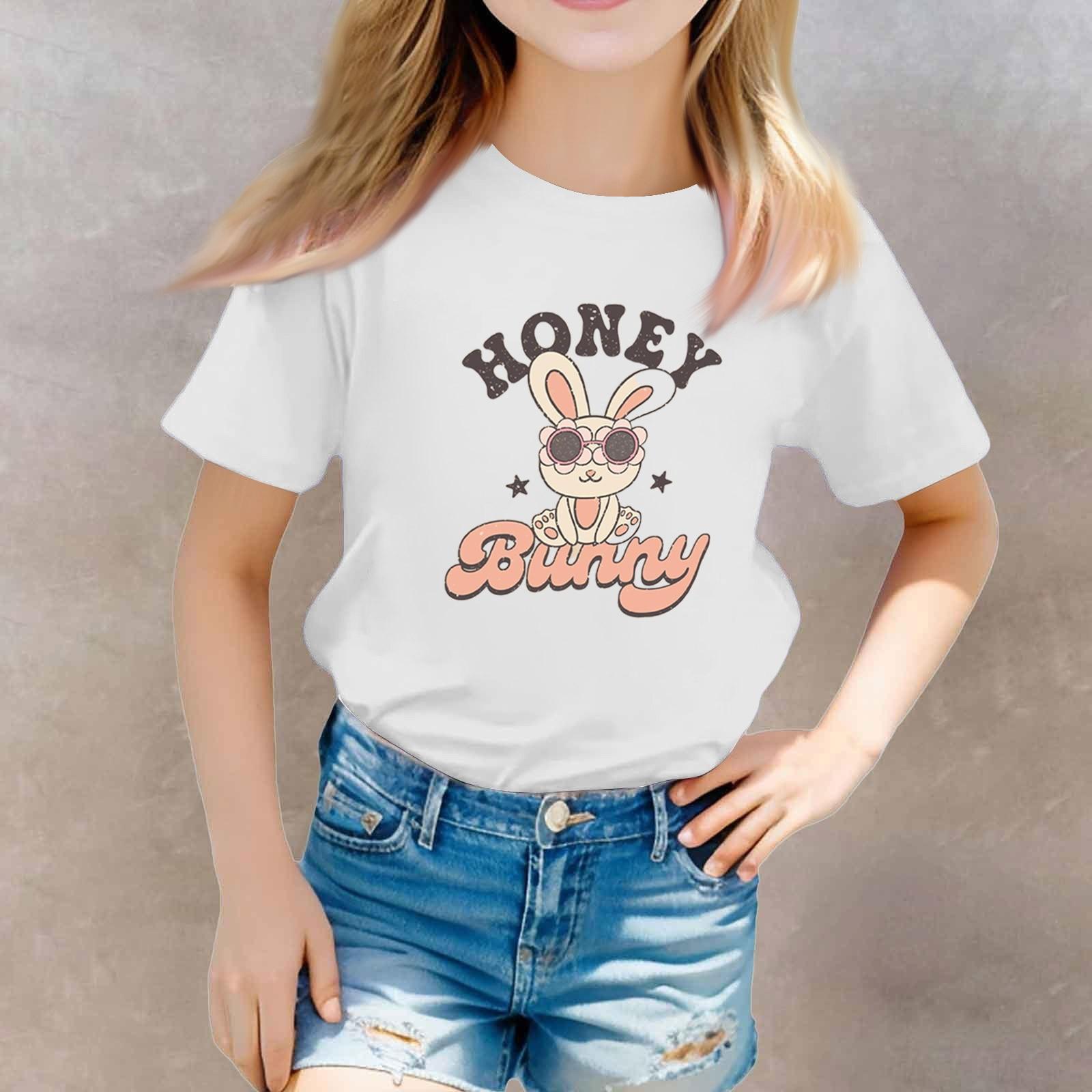 

Футболки для малышей, девочек и мальчиков, детские футболки с короткими рукавами и принтом для мальчиков и девочек 1-12 лет 100 бежевый