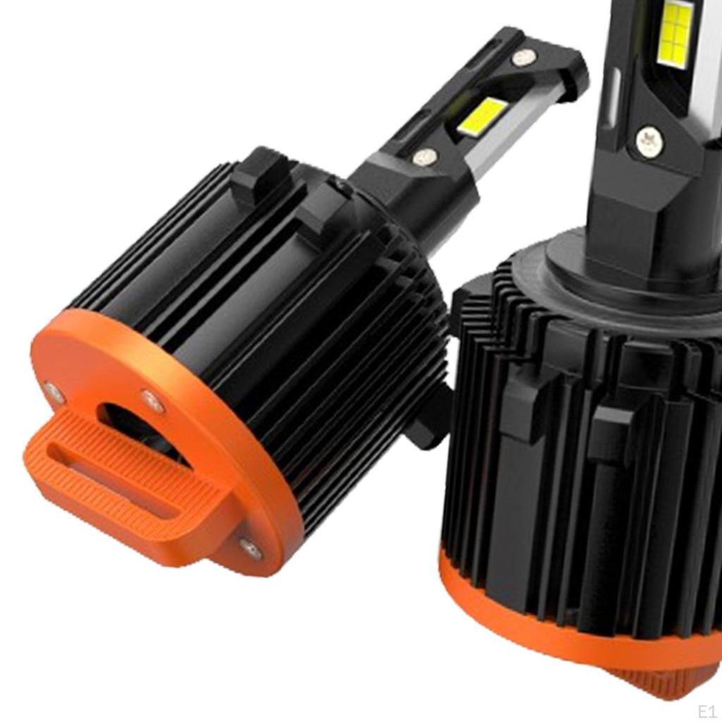 2x LED Headlight Bulbs 5000LM Easy To Install Accessories Lightweight 6500K Replacement Bright Light