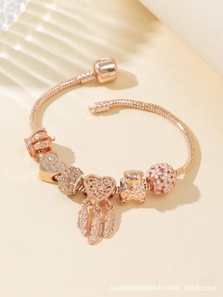 Fashion Multi-Element Rhinestone Beaded DIY Bracelet Jewelry