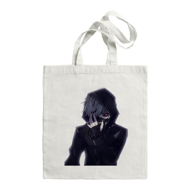 Japan Anime Kaneki Ken Tokyo Ghoul Canva Bag Harajuku Gothic Style Shopper Large Capacity Women Bag Shoulder Bag Vintage HandBag