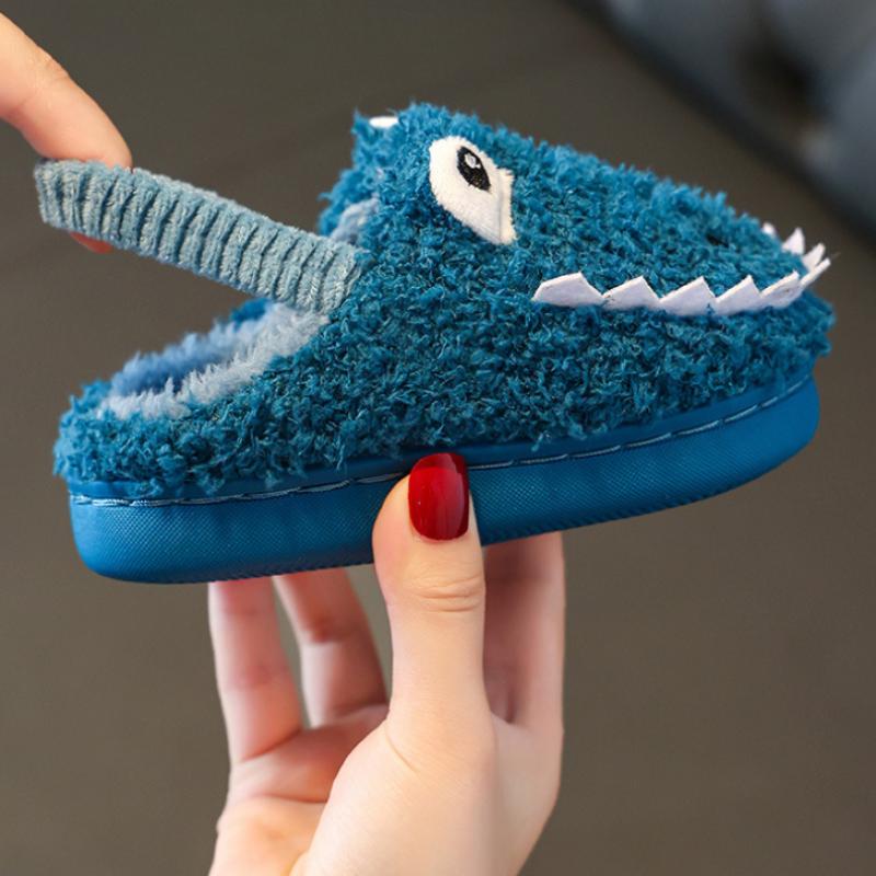 Dětské Kojenecké Teplé Bavlněné Boty Podzim Zima Chlapci a Dívky Kreslený Neklouzavý Pohodlné Plyšové pantofle na měkké podrážce