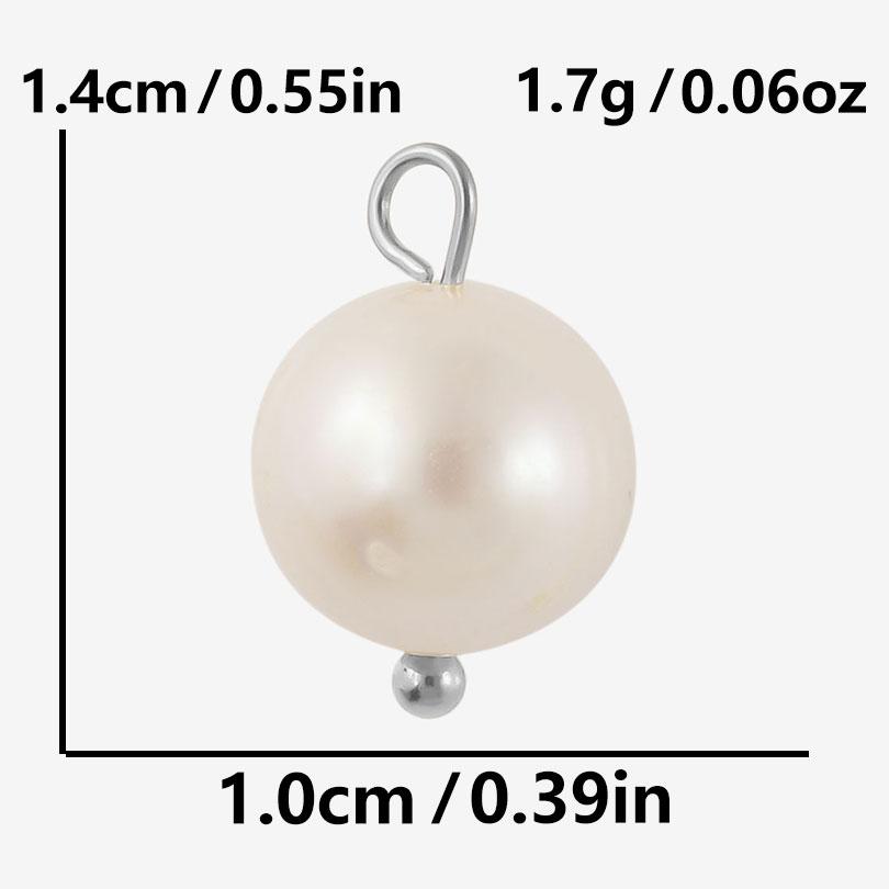 2pcs Irregular Round Three-Dimensional Real Shell Pearl Charm For Jewelry Making Supplies Handmade Sea Beach Accessories Pendant