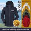 Unisex Softshell Jas: Winddicht, Waterdicht, Lichtgewicht, Ademend; Perfect voor Buitenactiviteiten en Aanpasbaar met Logo
