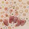 New Year Firework & Gradient Nail Art Stickers - Stars, Hearts & Light Waves