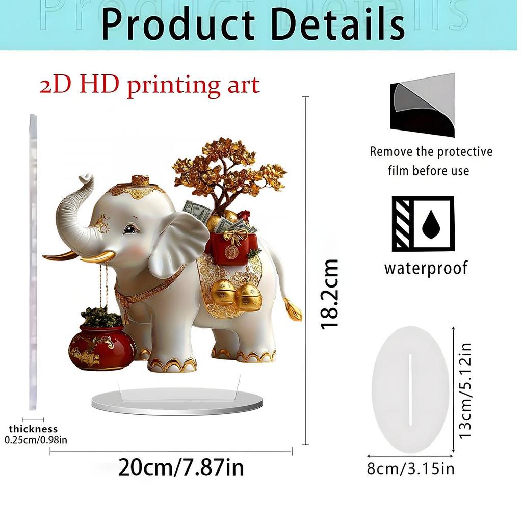 Spread Wings Eagle 2D Acrylic Standee - Home Office Decoration Ornament