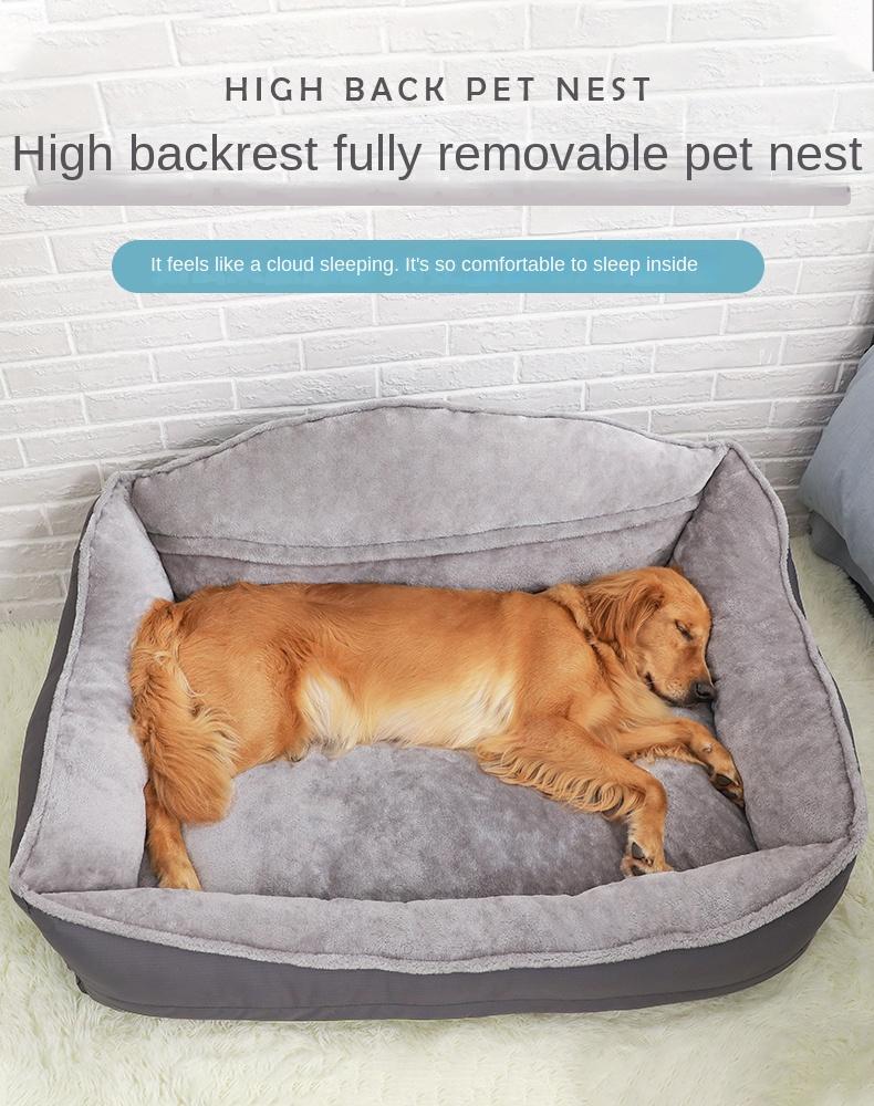 Pet Large Dog Bed House Warm Soft Nest Puppy Kennel Sofa Cat House Cat Sleeping Bag Bed Winter Thicken Warm Bed