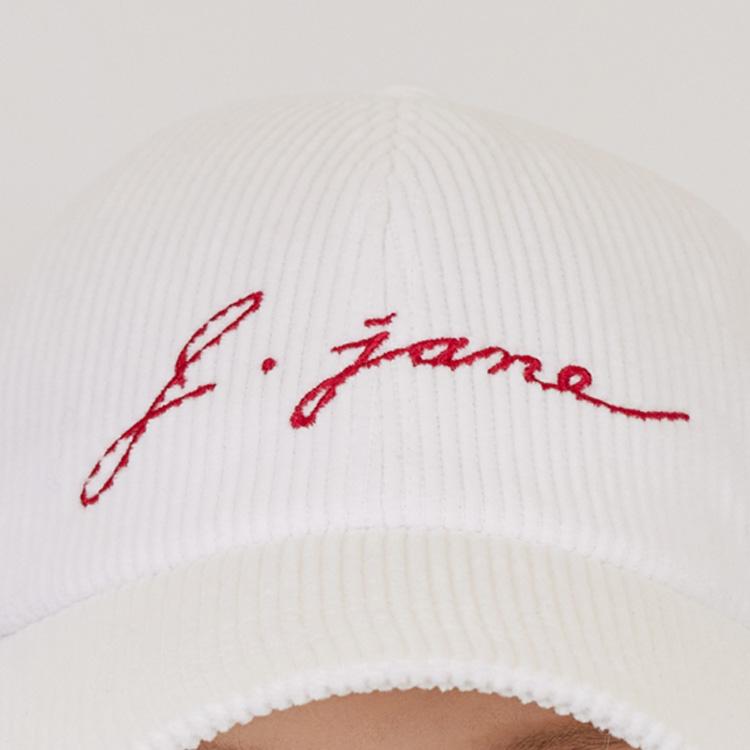 J.JANE Corduroy Ear Flap Ballcap (Ivory)