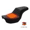 Motorcycle Heated Driver Passenger Seat For Harley Dyna Super Glide Low Rider 2006-2017