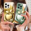 Apple Golden Leaves For iPhone 16 E 15 14 13 Plus 12 Mini 11 Pro Max XR Xs Max 16E X 7 8 6 6S 2022 Tempered Glass Phone Case