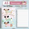 Small Animal Transparent PVC Loose-Leaf Notebook with Student-Friendly Soft B5 Cover and Iron Clip