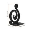 1pair Musical Note Shaped Metal Bookends Support Book Holder Home Office Stationery Storage Gift Desktop Bookshelves Bookends