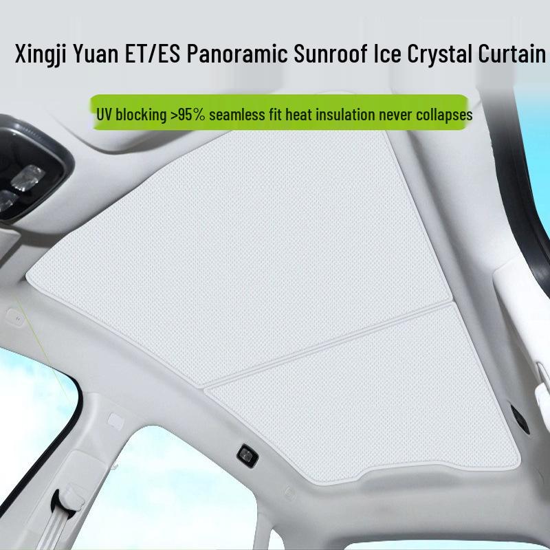 2024 Chery Xingji Era ET Sunroof Sunshade: Heat Insulation & Sun Protection Car Roof Canopy Accessories Black Crystal: Panorama Sunroof Sunshade