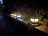 Square Solar Post Cap Light for Outdoor Fence and Courtyard