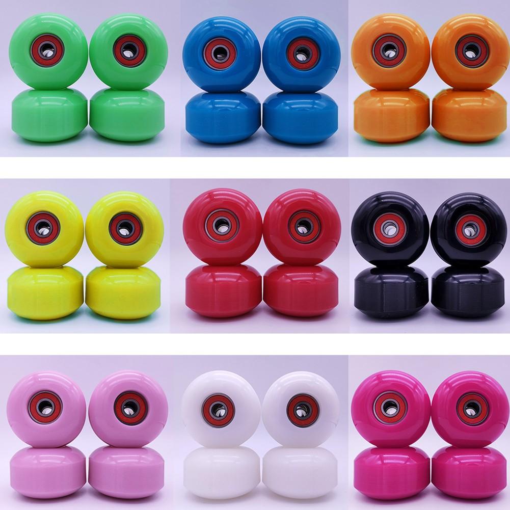 Ride In Style 4 Pcs 52x32mm Soft Longboard Skateboard Wheels + ABEC9 Bearing
