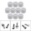 10 Stück Motorrad Zündkerzenkappe Stecker Schraube Motorzylinderkopf Bolzenabdeckung Chrom für Motorräder mit 7/16" ( 11,5 mm)