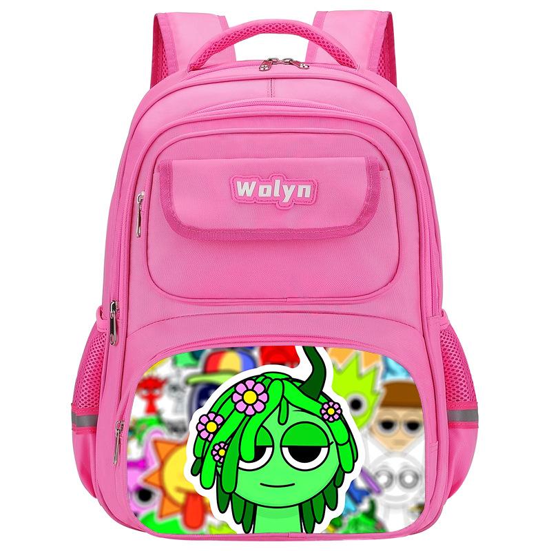 Caja de Ritmos Sprunki Juego Anime Mochila Estudiante Bolsa Escolar Bolsa Multifuncional
