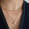 CKE201[2SET][surgical steel]Rows of Heart Layered Necklace (2colors)