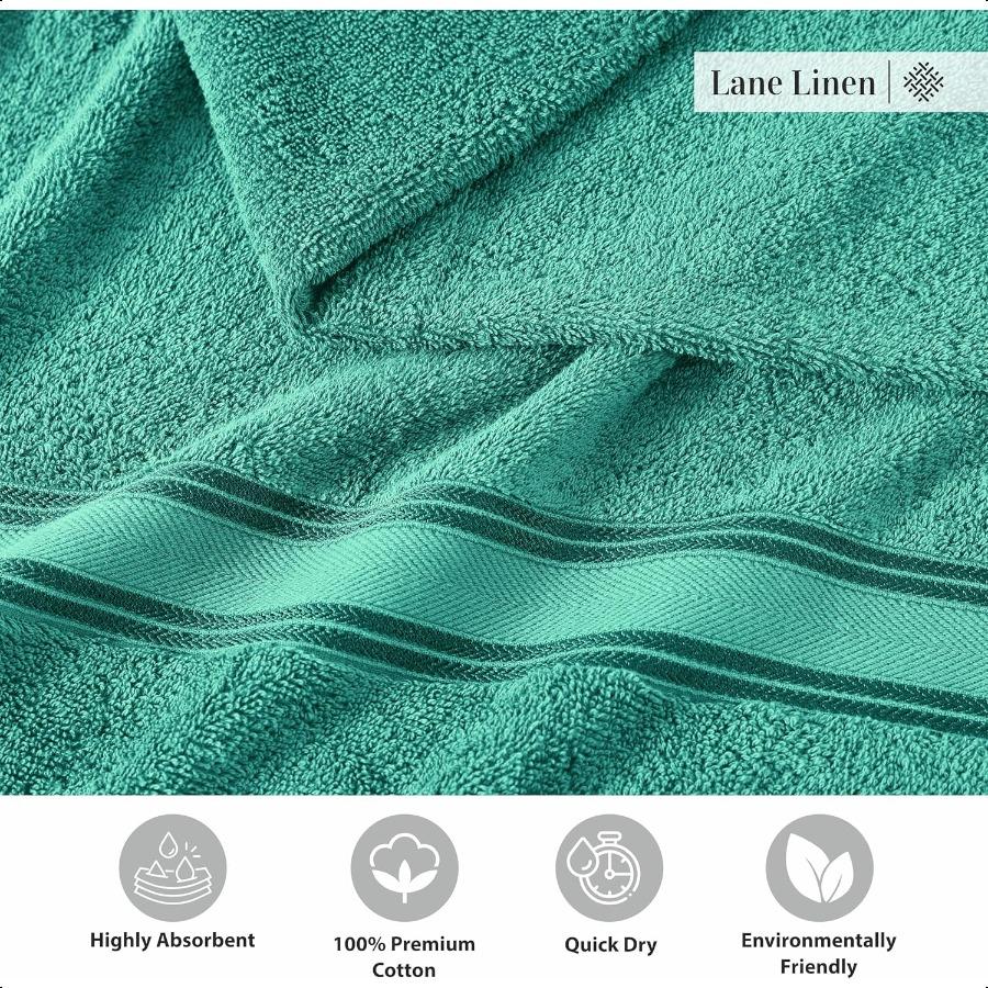 100 Cotton Bath Towels 4 Pack 28x54 Zero Twist Premium Cotton Large Towels Set for Bathroom Quick Dry Soft Absorbent Large Bath