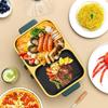 Electric Hot Pot and Grill Combo,Dual Temper Control,Fast Heating - Indoor Cooking Appliance for BBQ,Steaks,Noodles&More-Suitable for Up to 3 People