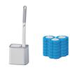 Disposable Toilet Brush for Toilet Bowl Cleaning, Single Use, Hygienic and Easy To Dispose