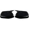Car Carbon Fiber Plastic Rearview Mirror Cover Cap Housing Fit Compatible With Honda CRV CR-V 2012-2016(Gloss Black)