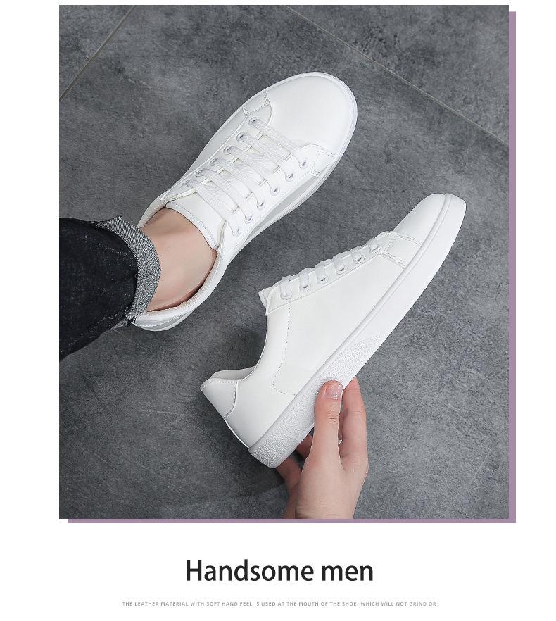 2025 Frühling Herren Koreanischer Stil Weiße Sneaker - Jugendlicher Casual Modetrend
