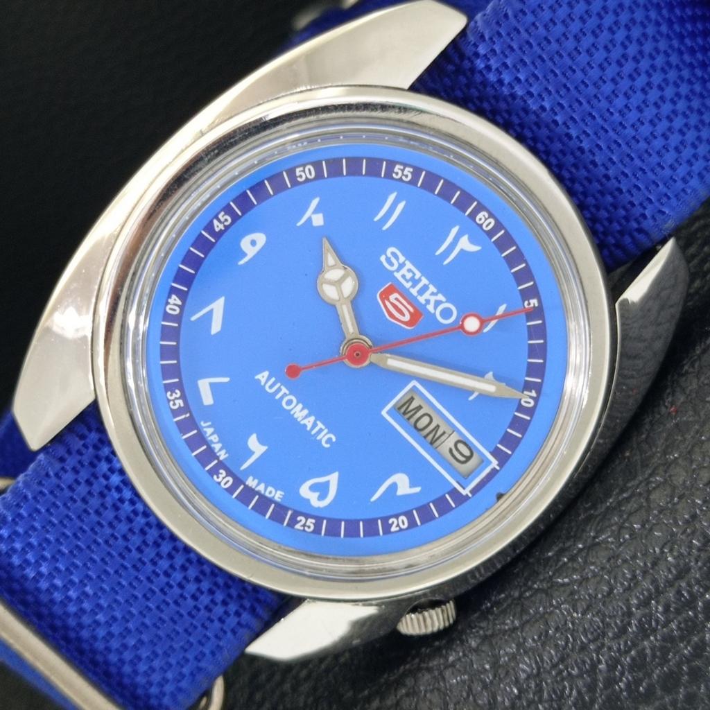 

АВТОМАТИЧЕСКИЕ ВИНТАЖНЫЕ ЧАСЫ SEIKO 5 ЯПОНИЯ 6309A МУЖСКИЕ АРАБСКИЙ СИНИЙ ЦИФЕРБЛАТ a702533-1 R126-a702533