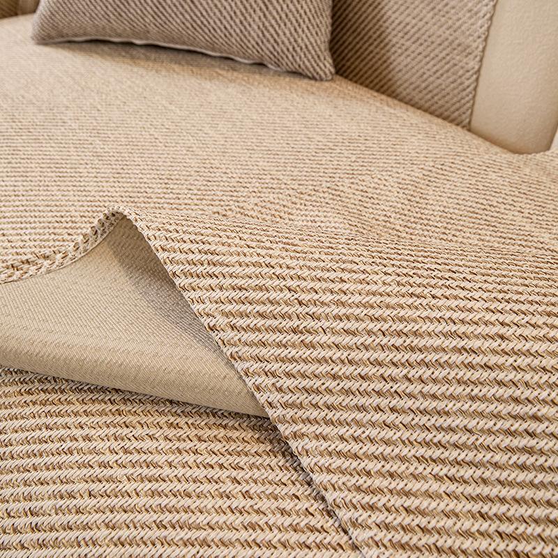 New Solid Color Linen Modern Simple Four-Season Universal One-Piece Sofa Cushion Cover Cloth Towel All-Inclusive