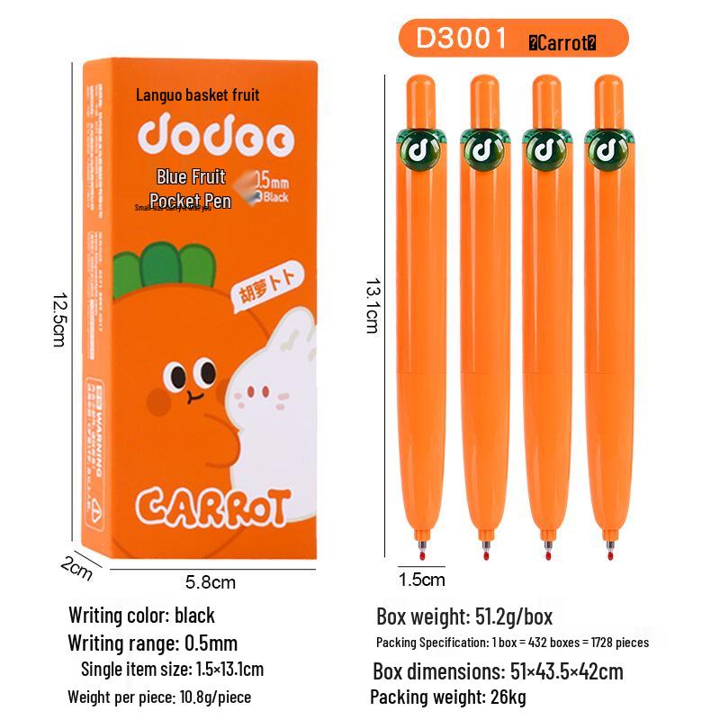 

Kuangcai Morandi Blue D3001 Neutral Pen - Stylish Clickable Pocket Pen for Students 0.5mm