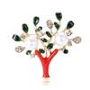 Creative Exquisite Alloy Enamel Branch Brooch Niche Design Women'S Suit Coat Corsage Jewelry Pin
