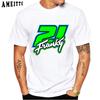 Franco Morbidelli 21 GP Rennsport T-Shirt Sommer Herren Kurzarm Hip Hop Junge Freizeit Weiß Oberteile Mann Motorrad Fahrt T-Shirts