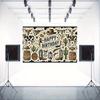 2D Cowboy Birthday Photography Background Cloth Western Wild West Themed Party Backdrop