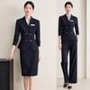 2025 Women's Autumn Black Pantsuit: Elegant Business Professional Workwear