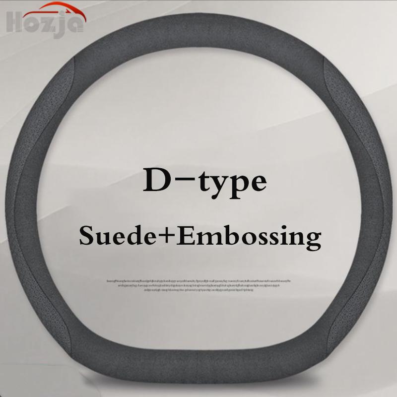 For Jeep Compass Avenger Wagoneer L Series III 4X4 Grand Wagoneer Car Steering Wheel Cover Leather Non-slip Auto Accessories