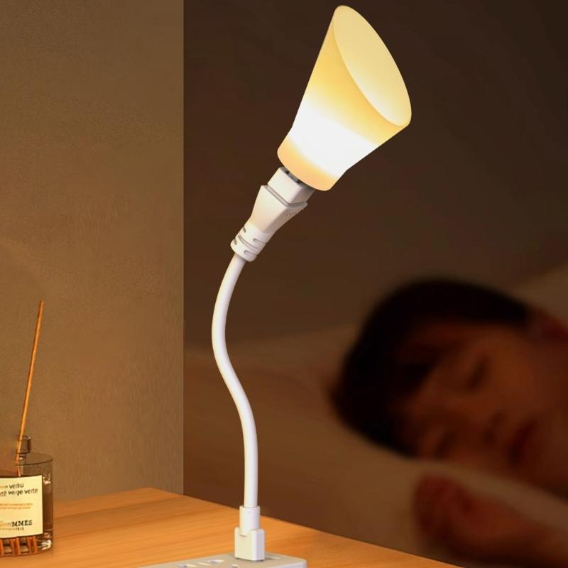 Mini USB Powereds Reading Light Adjustable Goosenecks Soft Glows For Bedsides Table Study Desk Travel Use