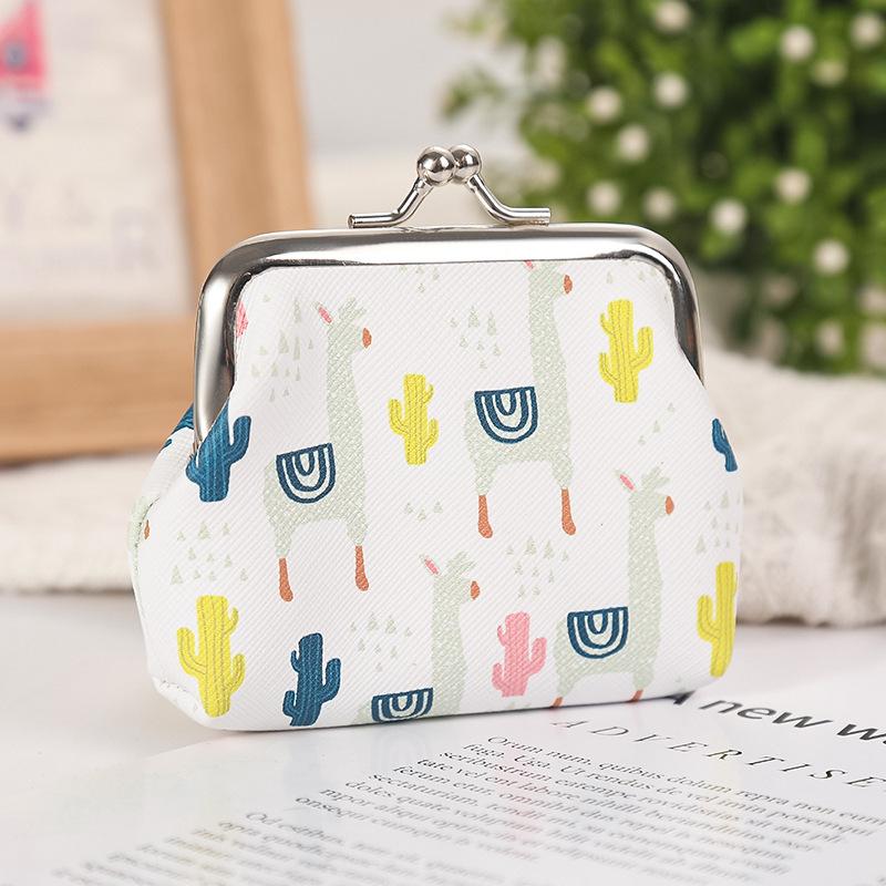 Color Sheep Pattern Coin Purse Cute Buckle Wallet Girls Money Bag Children Small Pouch Key Pockets Mini Card Holder Wallets