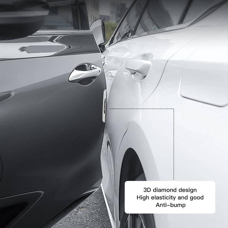 4Pcs Car Anti-collision Protection Decoration Strip Auto Accessory For VW Golf Passat b6 Amarok T5 Car Door Scratch Protector