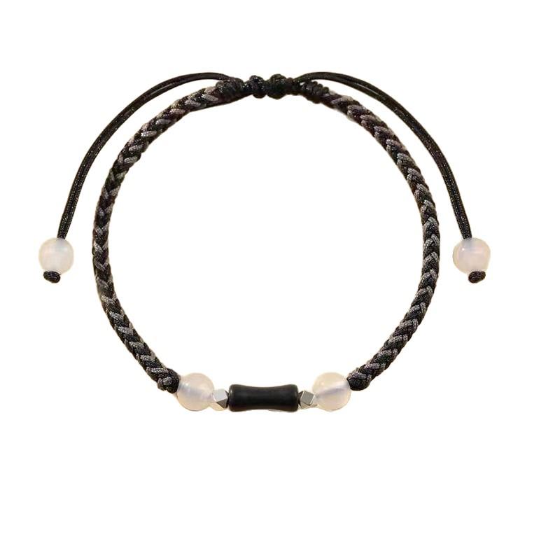 Bamboo Joint Couple Hand Rope - Handmade Woven Bracelet, Perfect Birthday or Valentine's Gift for Boyfriend/Girlfriend.