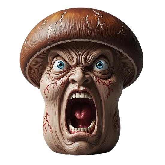 Screaming Vegetables Figurine Resin Emotional Veggies Ornament Evil Screaming Carrot
