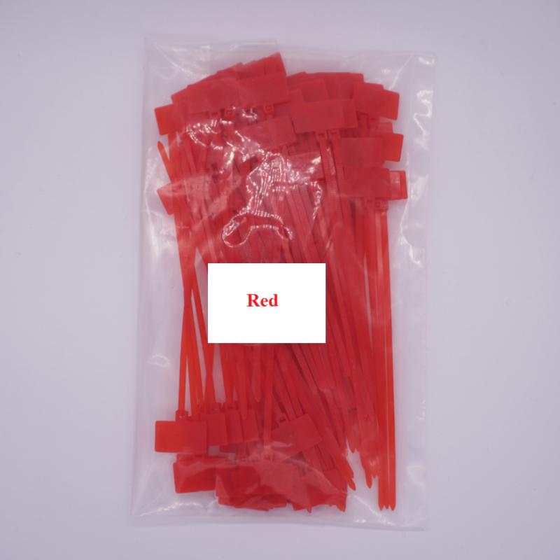 50Pcs Nylon Tie Tags Self-Locking Network Cable Zip Trim Wrap Loop Wire Straps Label 3*100mm 4*150mm 4*200mm