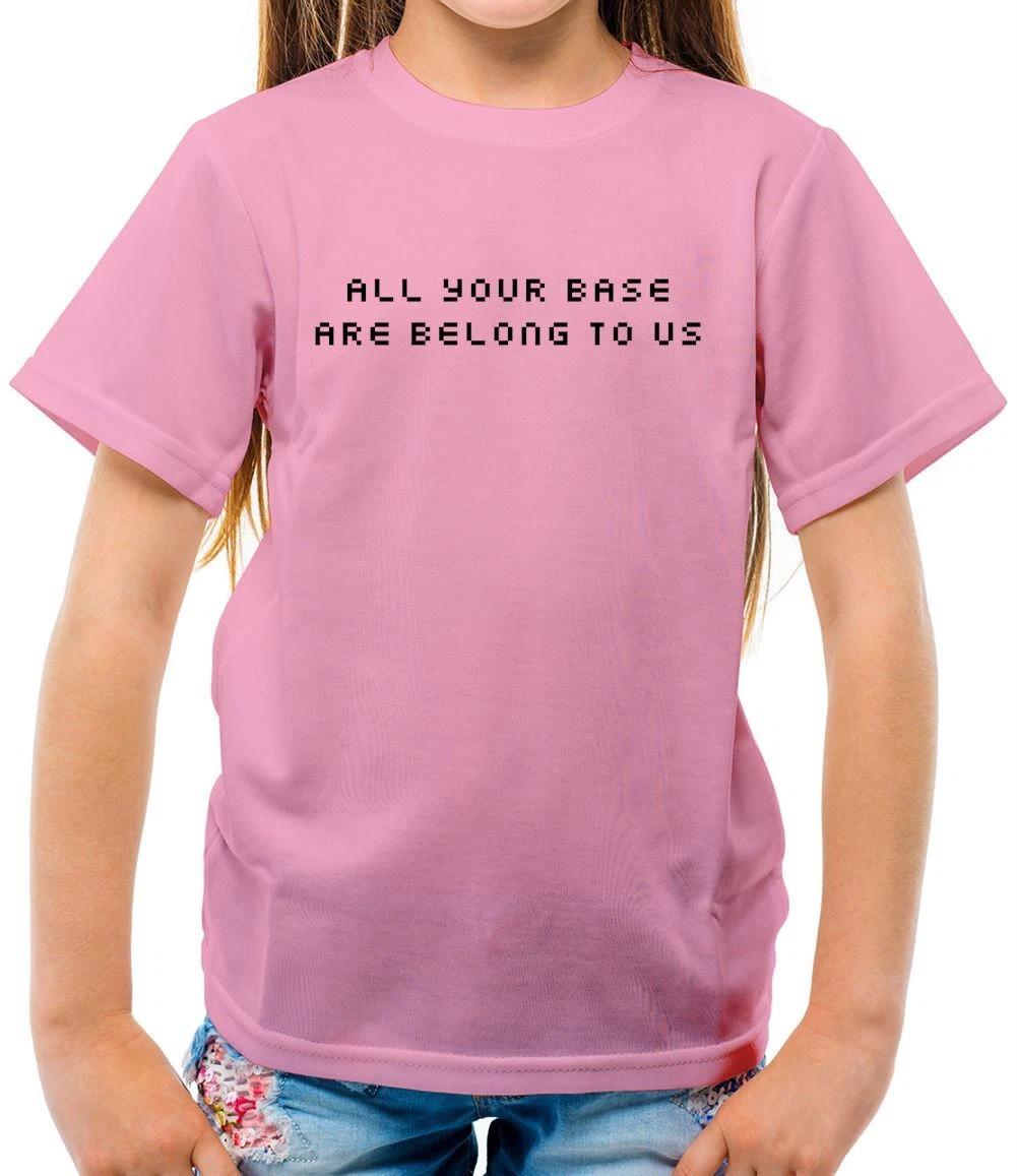 

All Your Base Are Belong To Us - Kids T-Shirt - Retro Game Funny Computer 100