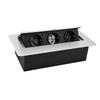 European Standard Desk Power Cord Box: Embedded, Flip-up Multi-functional Hidden Socket